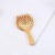 Exquisite Cat Ear Portable Small Wooden Comb Wood Color Bamboo Massage Comb Airbag Cushion Scalp Meridian Massage Comb