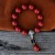 Same Style Fragrant Gray Porcelain Beads Bracelet Wholesale Men's Bracelet 16mm Red Bead Tik Tok Live Stream Supply