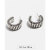 American Avant-Garde Exaggerated Design Fashionable Metal Personality Winding Line Spring Earrings Shape Ear Ring Tide