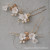 Ceramic White Flower Bridal High-End Hairpin Hairpin Exquisite Work Ins Simple Bridal Hair Styling Headdress