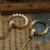 Green Bodhi Seed Gradient Color 10mm Crafts Flexible Ring Bracelet Buddha Beads Female Crafts Tassel Bracelet Ornament