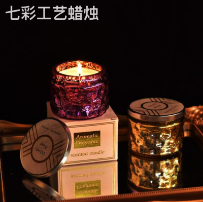 DIY Handmade Plant Wax Glass Aromatherapy Candle Creative Romantic Home Smoke-Free Fragrance Candle Hand Gift