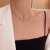 2020 New Light Luxury and Simplicity Bow Clavicle Chain Celebrity Celebrity Celebrity Same Fashion Temperament Titanium Steel Necklace