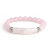 Amazon European and American Jewelry Filament Woven Pink Crystal Agate Bracelet Natural Tiger-Eye Bracelet Wholesale