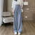 Ice Silk Wide-Leg Pants Women's Spring and Summer New Thin High Waist Drape Casual Pants Loose Mop Straight Pants