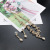 Green New Bridal Headdress Necklace Three-Piece Crown Wedding Accessories Bridal Set Factory in Stock Wholesale