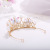 New Children's Crown Headdress Princess Birthday Show Student Kids Crown Golden Performance Girls Hair Accessories