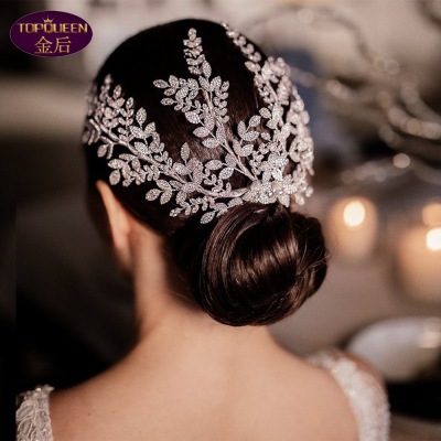 New Cross-Border Bride Headwear Comb Exquisite Rhinestone Hair Style Hair Accessories Formal Dress Accessories Hp449