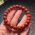 Sichuan Material South Red Old-Styled Bead Bracelet Color Rosy Single Circle Agate Bracelet Live Broadcast Supply