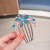 Korean Style Alloy Rhinestone Hair Plug Hair Comb Elegant Female Antique High-Grade Pull Barrettes Ornament