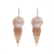 New Sterling Silver Needle Korean Ins French Style Tassel round Earrings Design Sweet Slimming Shell Earrings Trendy