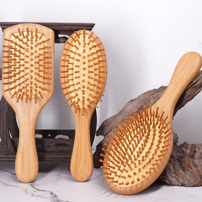 Factory Wholesale Bamboo Air Cushion Comb Skin Massage Health Care Airbag Comb Home Daily Smooth Hair Straight Hair Large Plate Comb