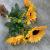 Factory Wholesale Small Sunflower Artificial Flower Sunflower Wedding Ceremony Shooting Props Home Wall Decoration Ornaments