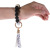 Hot Creative Personality Dog's Paw Cows Pattern Bracelet Fashion Numbers Wooden Bead Keychain Tassel Pendant Bracelet