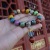 Ceramic Wooden Beaded Bracelet Bracelet Buddha Beads Beads Tibetan Buddhism Six Words Proverbs Men and Women Jewelry