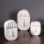 Nordic creative living room flower arrangement ceramic face flower device a family of three decorations Vase ornaments
