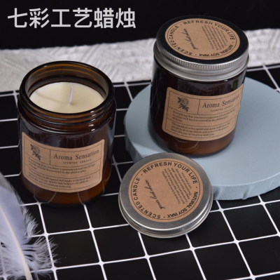 DIY Handmade Plant Wax Fragrance Candle Smoke-Free Romantic Hand Gift Tea Glass Aromatherapy Candle Anniversary Gift
