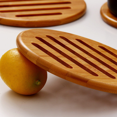 Coasters Heat Proof Mat Dining Table Bamboo Mat Heat-Resistant Large Pot Coaster Plate Household Plate Coaster