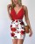 Europe and America Cross Border New Women's Amazon Tight Dress Fashion Floral Print Skirt Suit