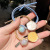 Dongdaemun Rubber Band Internet Hot Hair Band Transparent Jelly Bead Hair Accessories Adult Head String Female Night Sky