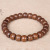 Old Materials Abelia Bracelet Buddha Beads Old Barrel Beads Single Circle Rosary Bracelet Crafts Hand Jewelry Wholesale