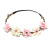 Girls Raw Silk Flower Hair Band Small Galsang Flower Rose Flower Headband Wedding Photography Travel Hair Accessories