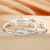 999 Solid Starry Bracelet Children's Classic Male and Female Baby Pole Push Pull Sterling Silver Bracelet Wholesale