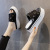 Platform Slippers Women's Outdoor Wear Mesh Hollow Breathable Sandals Casual Fashion Women's Platform Semi-Slipper Sandals Korean Style