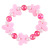 Children's Flower Bow Bracelet Acrylic Princess Series Pink Bracelet Children's Factory Supply Wholesale