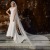 Youla Pan Beautiful Pearl Veil Bridal Handmade Beaded Wedding Dress Long Tail Wedding Veil V10