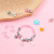 Amazon New Cherry Blossom Pink Crystal DIY Creative All-Match Educational Handmade Children's Jewelry Bracelet Set