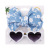 New Kids Sunglasses Headband Combination Sets Fashion Cartoon Baby Toy Sun-Shade Glasses Polyester Printed Hair Band