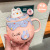 Donut Mug Girl Good-looking with Cover Spoon Cartoon Cute Breakfast Milk Cup Children Student Office