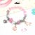 Amazon New Cherry Blossom Pink Crystal DIY Creative All-Match Educational Handmade Children's Jewelry Bracelet Set