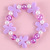 Children's Flower Bow Bracelet Acrylic Princess Series Pink Bracelet Children's Factory Supply Wholesale