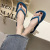 New Flip-Flops Women's Summer Ins Fashion Outerwear Flip-Flops Plywood Seaside Beach Slippers Spot Goods