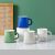 Simple Klein Blue Mug Color Glaze Splash Ink Ceramic Cup Advertising Gift Cup Logo Can Be Added