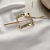 Ins Internet Celebrity Same Style Metal Hairpin Simple Antique Updo All-Matching Lazy French Style Cold Style Hairpin