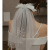 New Veil Beautiful Bowknot Beaded Super Fairy Short Veil Bride White Yarn Formal Dress Accessories Makeup Style