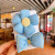 Children's Colorful 3D Cute Fabric Large Flower Hair Ring Little Girl's High Ponytail Bow Hair Band