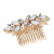 American Entry Lux Opal Rhinestone Tuck Comb Daily Braided Hair Styling Insert Comb for Updo Wedding Dress Accessories