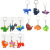 Cross-Border Dinosaur Party Gift Children Soft Rubber Bracelet Ring Key Chain Toy Gift Candy Bag Filler