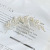 Ins Style Bride Wedding Accessories Cross-Border Alloy Hollow Leaves Hair Comb Pearl Rhinestone Insert Comb for Updo