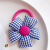 Children's Colorful 3D Cute Fabric Large Flower Hair Ring Little Girl's High Ponytail Bow Hair Band