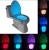 Indoor Toilet Light Small Induction Night Lamp Infrared Induction Toilet Light 8 Color LED Bathroom Induction Lamp Night Light