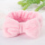 Europe and America Cross Border Coral Fleece Headband Bow Plush Hair Band Cute Solid Color Washing Face Hair Band Female Hair Accessories