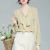 New Spring European Goods Fashionable Stylish Lace-up Shirt Women's Design Striped Top Bow Chiffon Shirt