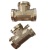 Pipe Ancient Tee 4 Points Copper Internal Thread Tee Copper Plumbing Accessories Copper Connection Copper Fittings T-Junction Pipe Fitting