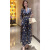 Spring and Summer New Silk 19 M Stretch Satin Animal Print Dress V-neck Loose Midi Dress 15