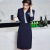 Spring New Korean Style Three-Quarter Sleeve Dress Mid-Length Hotel Receptionist Uniform Beauty Salon Workwear